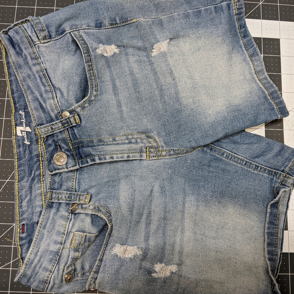 7 For All Mankind Other - Seven 7 For All Mankind GIRLS Hemmed Denim Jean Shorts Size 14
